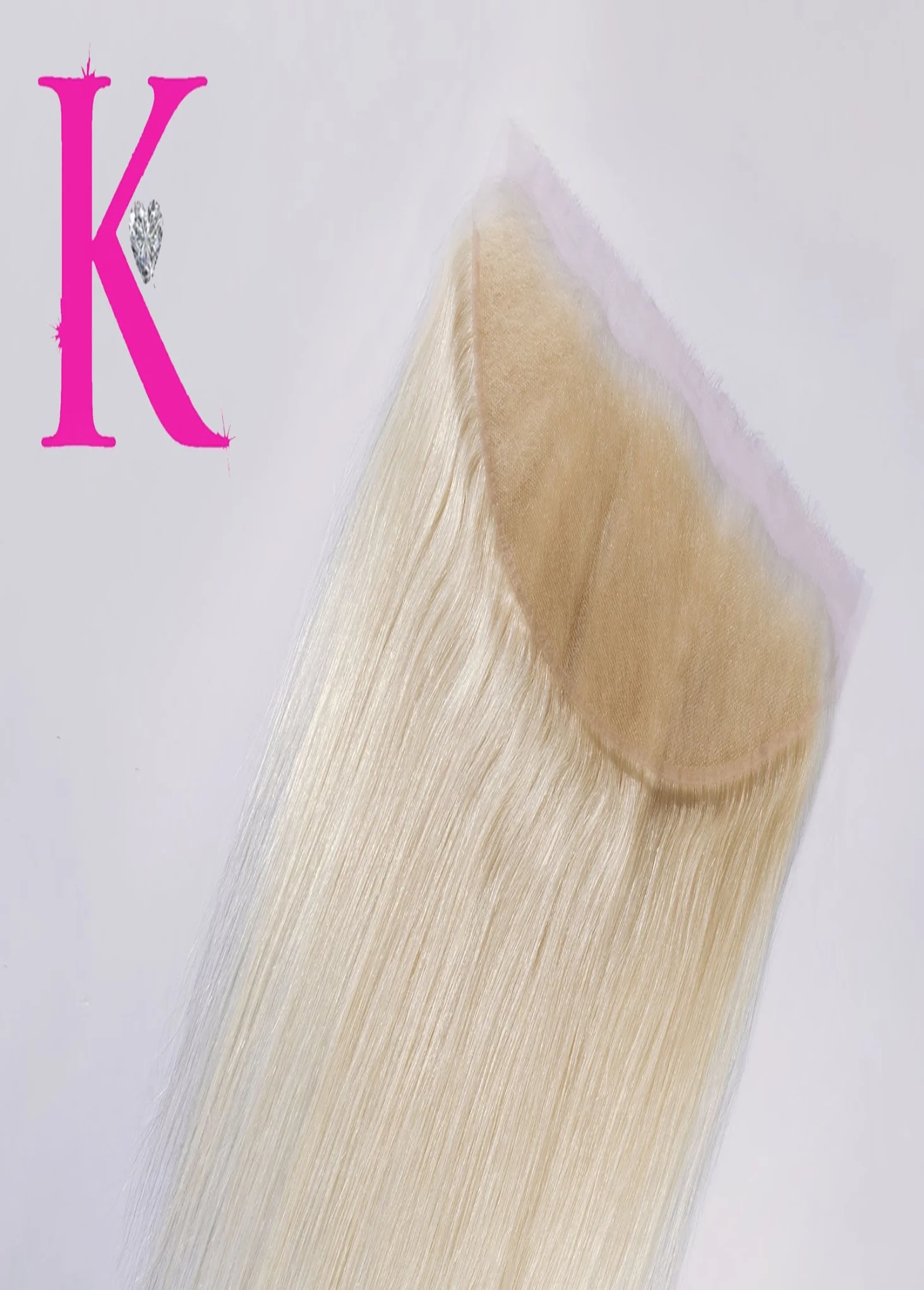 13x6 Platinum Blonde Lace Frontal (HD Lace) - Image 6