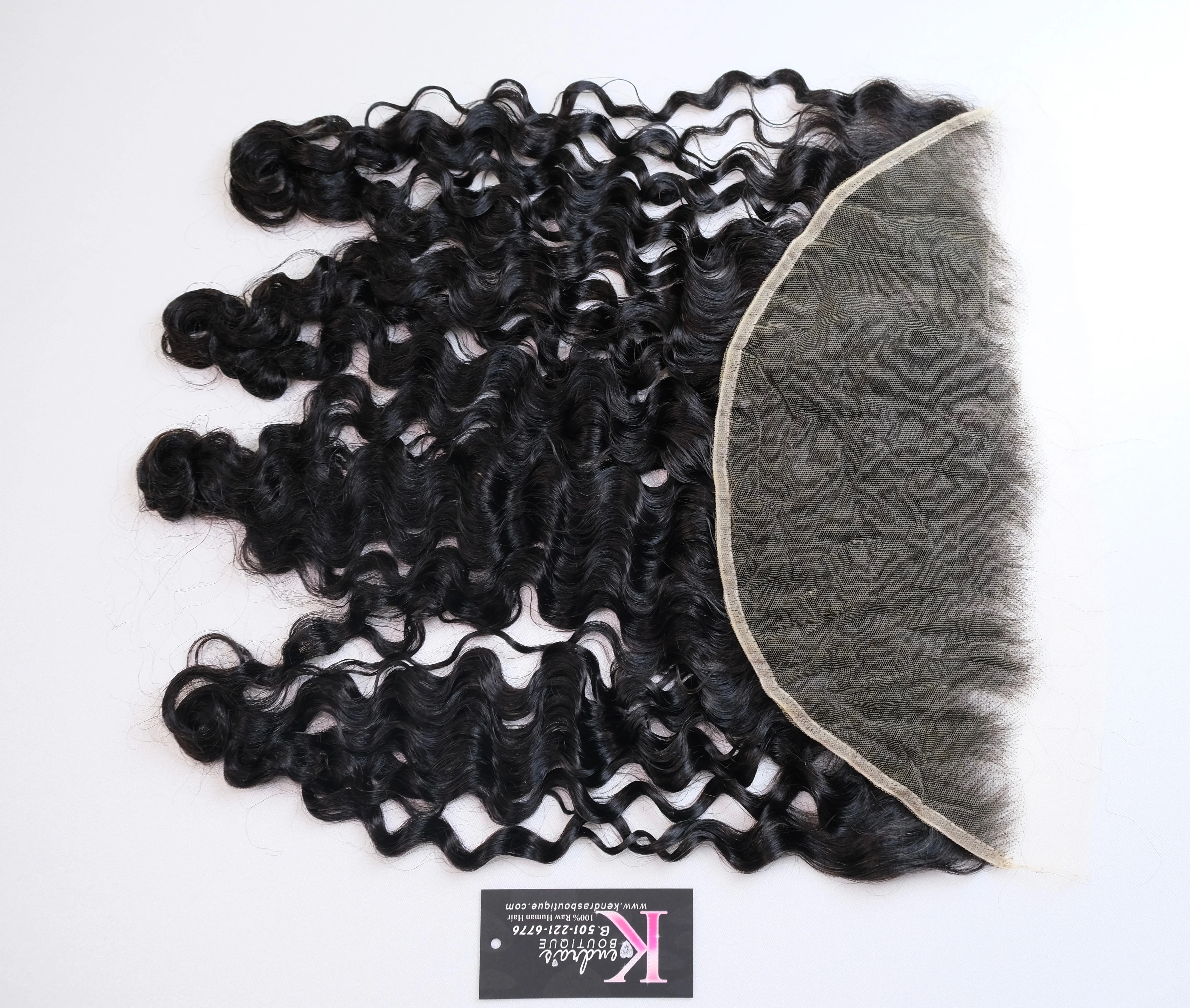 13x4 Burmese Wavy/Curly Lace Frontal  (HD Lace) - Image 7