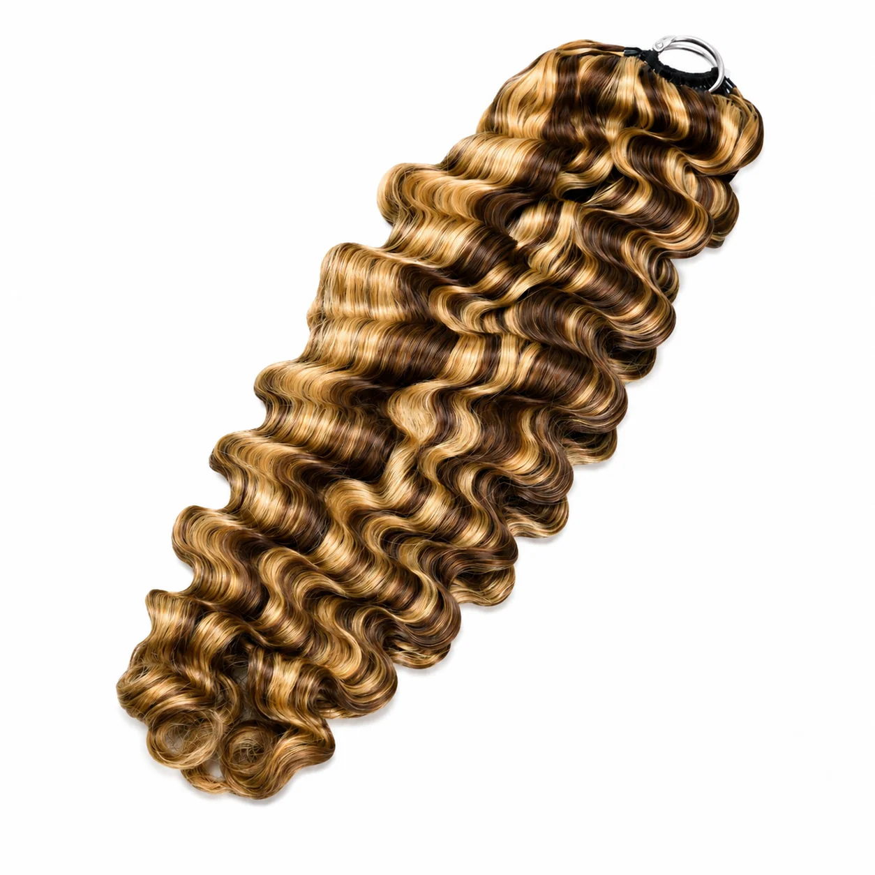 Burmese Wavy/Curly Crochet Human Braiding Hair #4/27 - Image 3