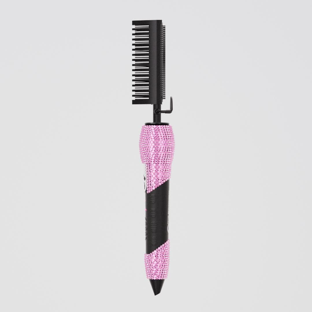 Hair Barb Pink Diamond Hot Comb/ Pressing Comb - Image 3