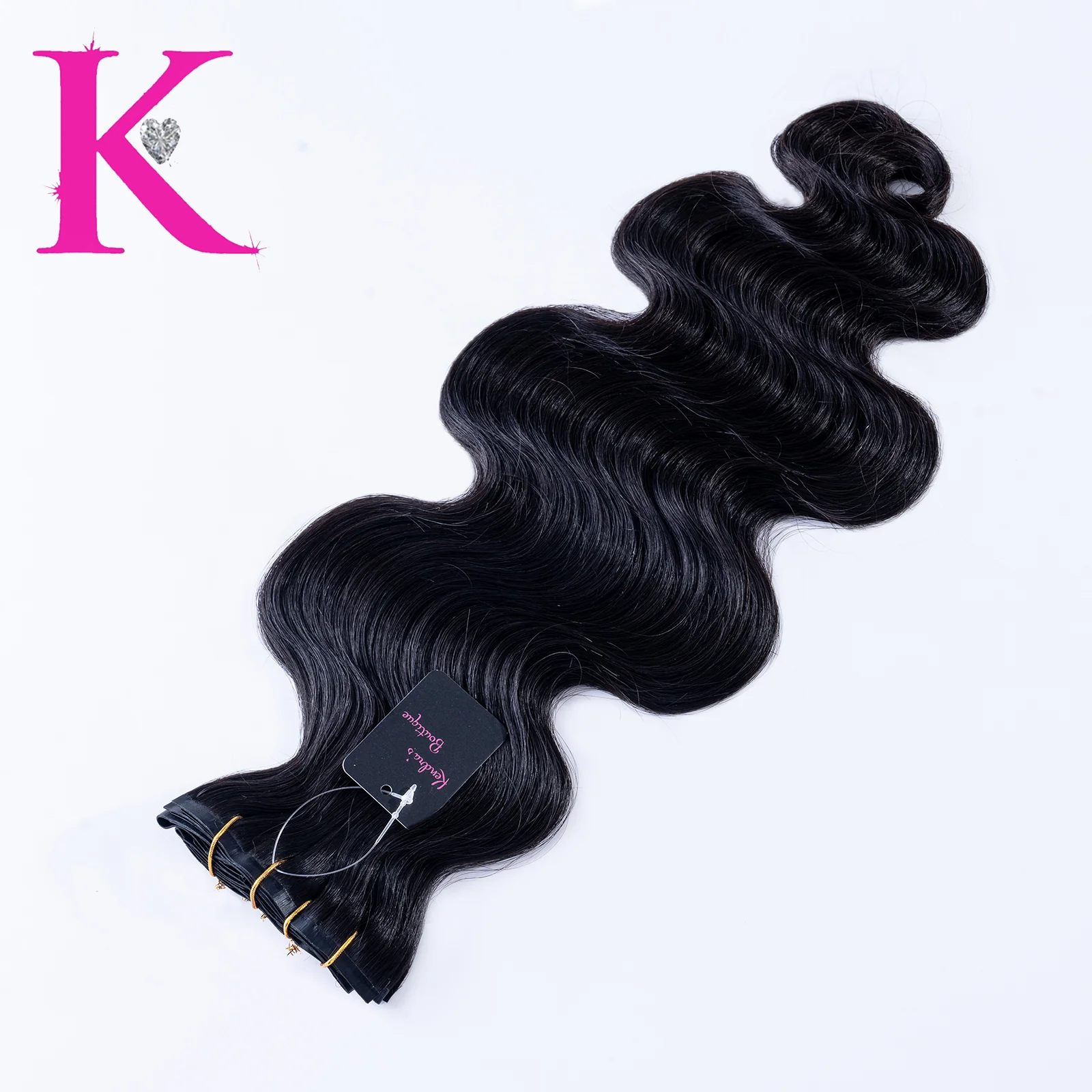 Raw Body Wave Seamless Clip-In Extensions - Image 5