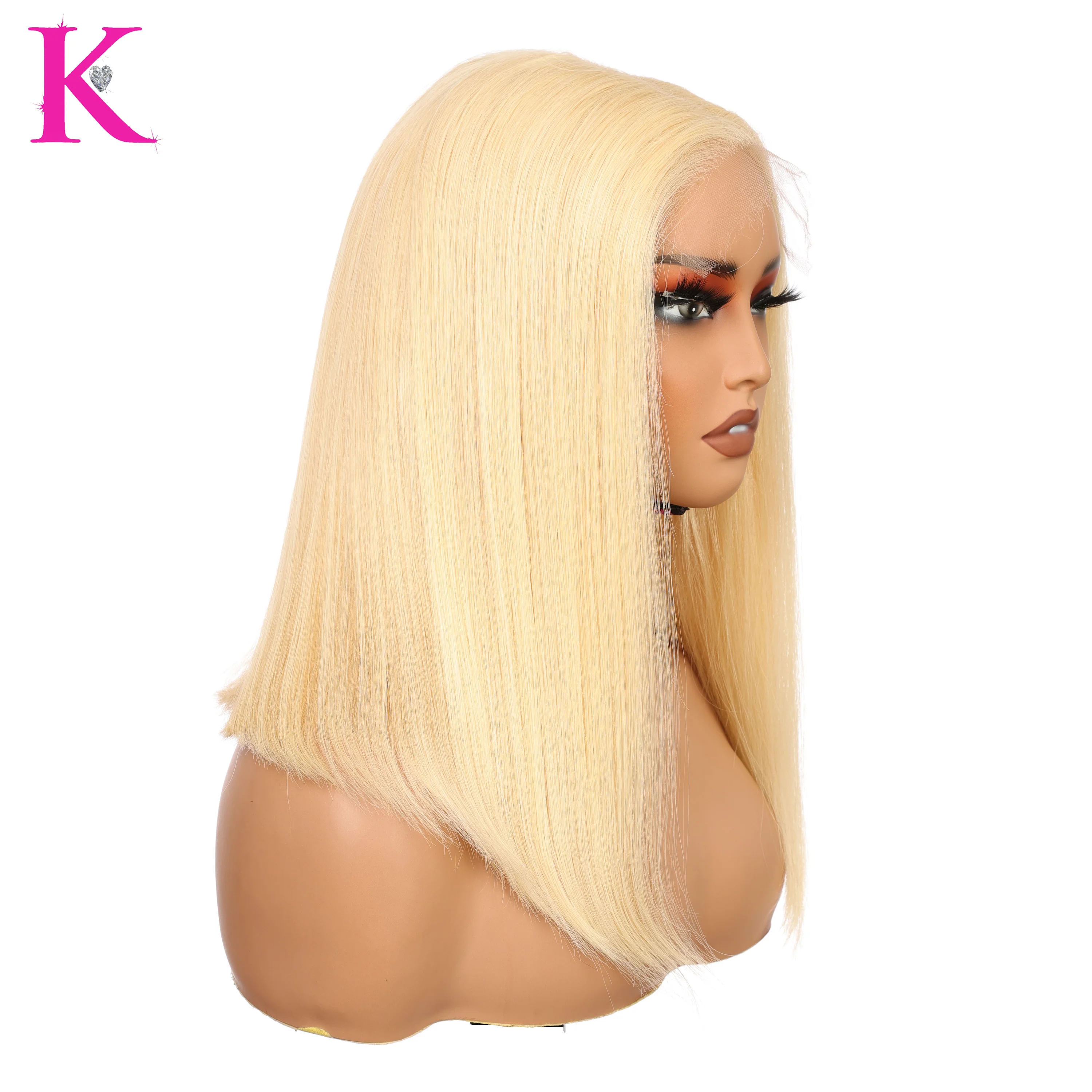 Raw Platinum Blonde Bob Straight (HD Lace) Wig - Image 16