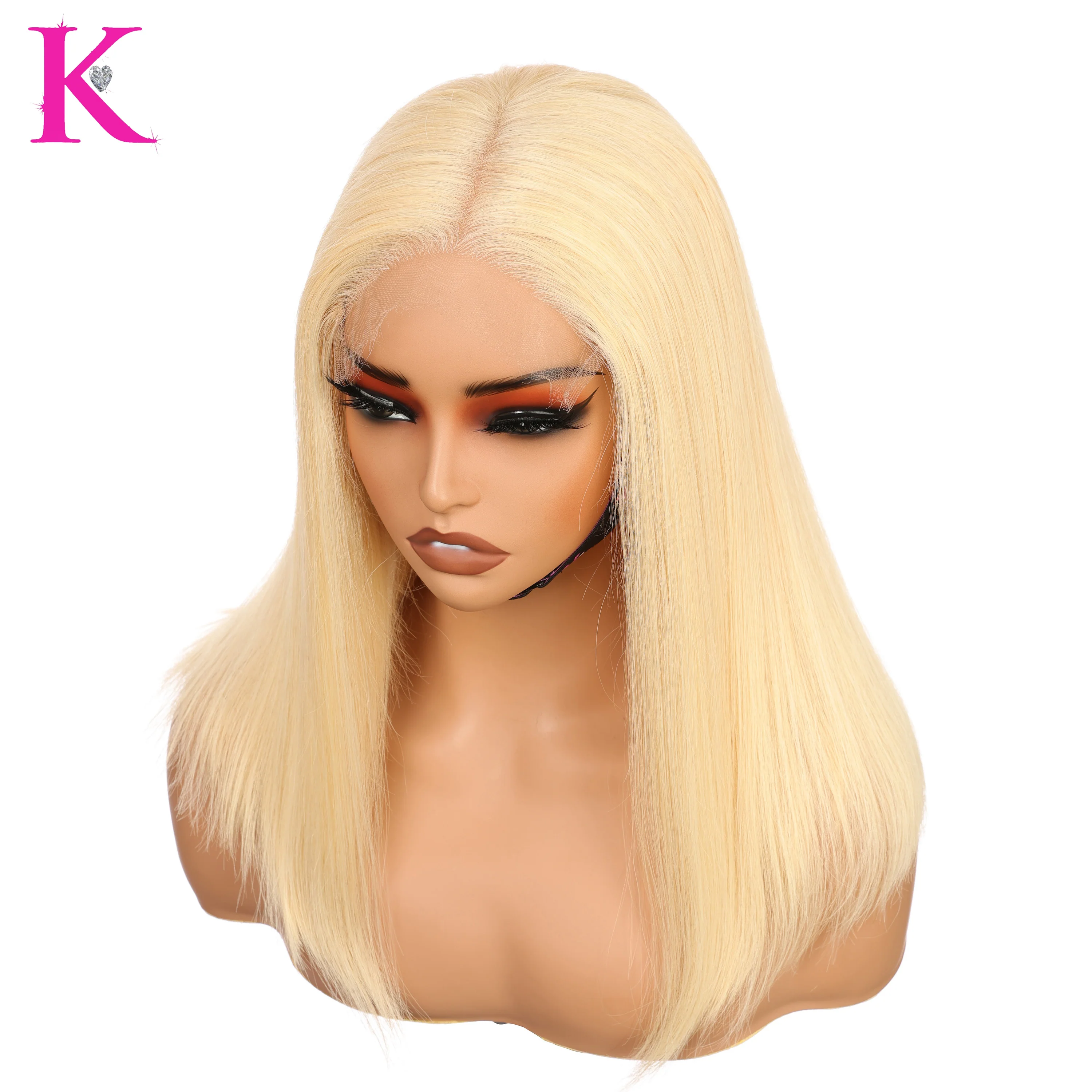 Raw Platinum Blonde Bob Straight (HD Lace) Wig - Image 19