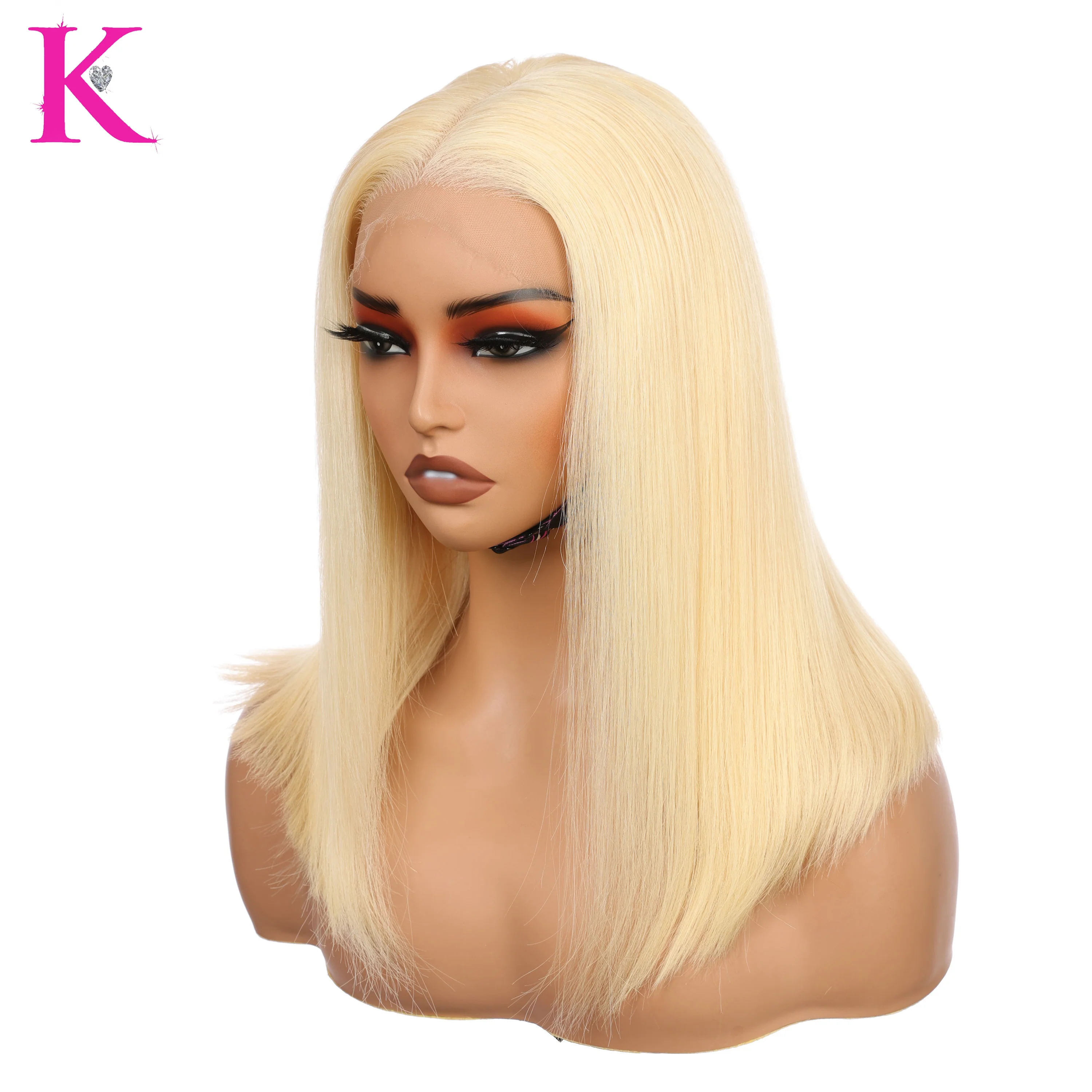 Raw Platinum Blonde Bob Straight (HD Lace) Wig - Image 28