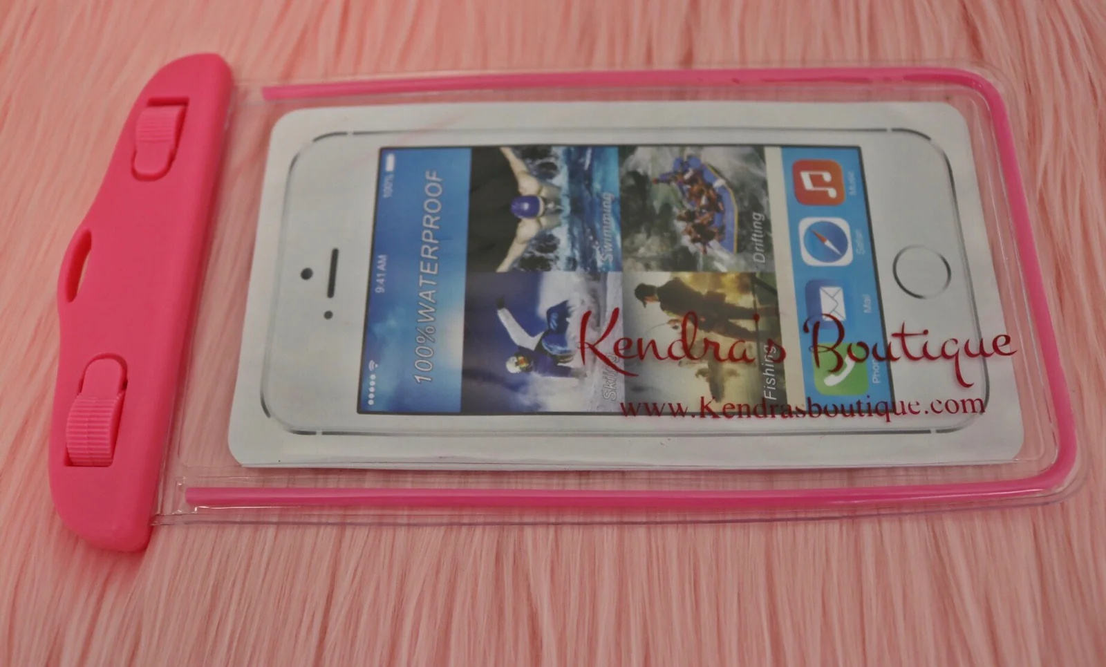 Waterproof & Glow-In Dark "Hair Barb" Pink Phone Case