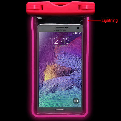 Waterproof & Glow-In Dark "Hair Barb" Pink Phone Case - Image 3